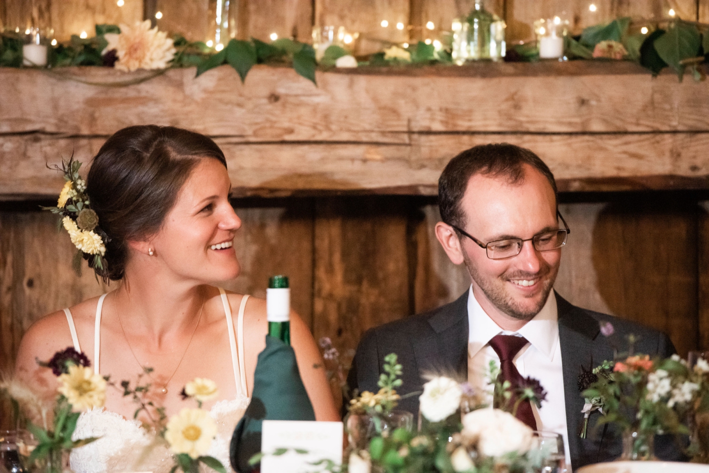 Barn wedding reception by Events By Sorrell