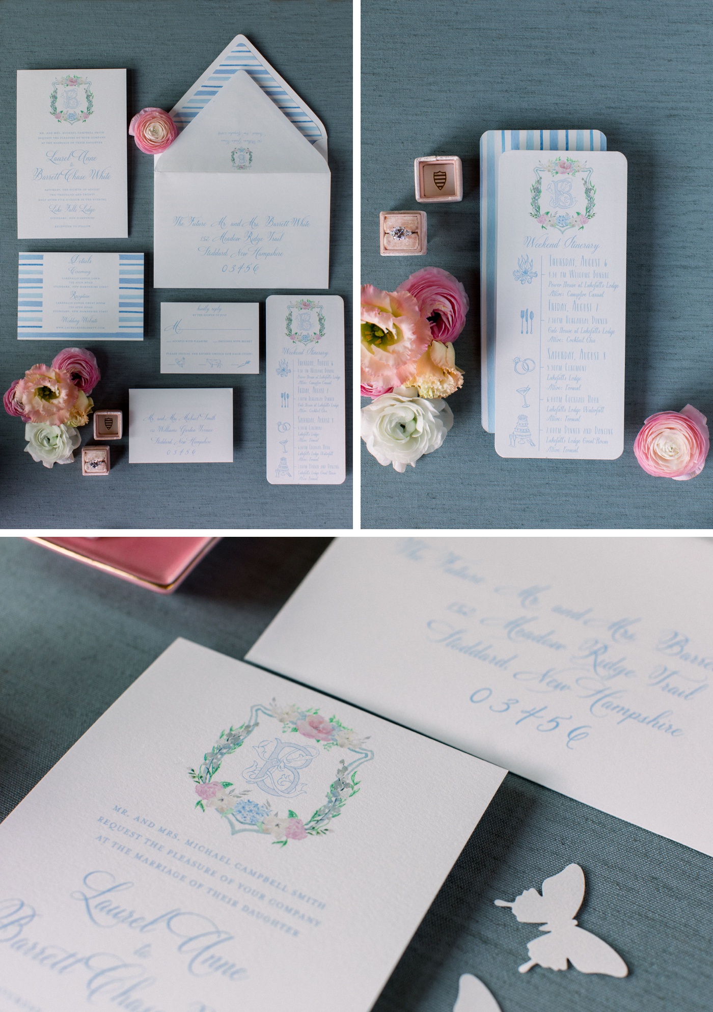 Wedding invitations by Ticked Ink Invitations 