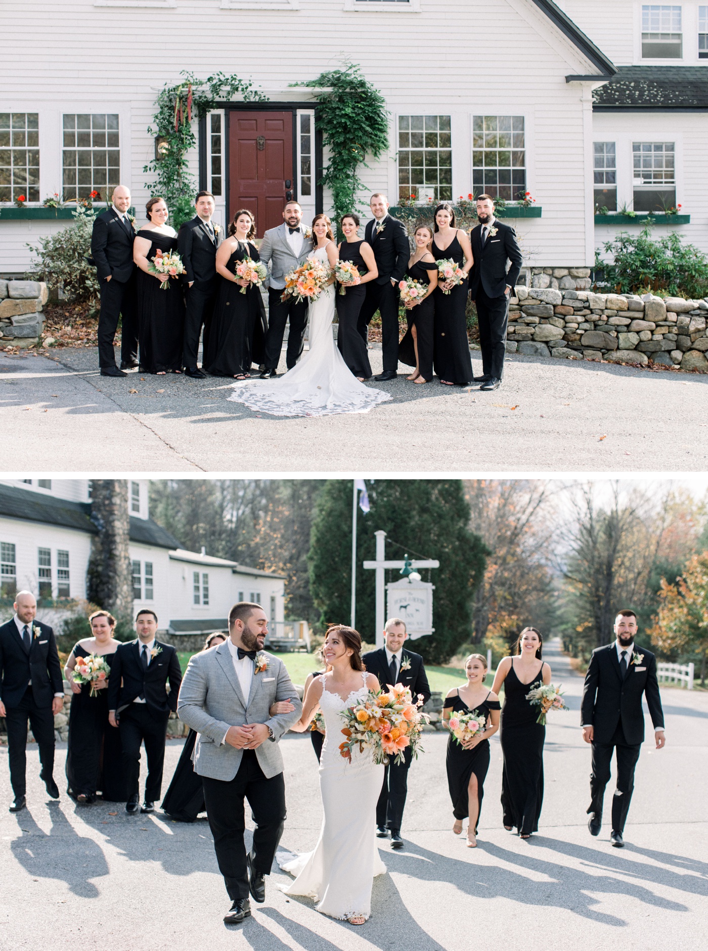 Bridal party portraits at Horse and Hound