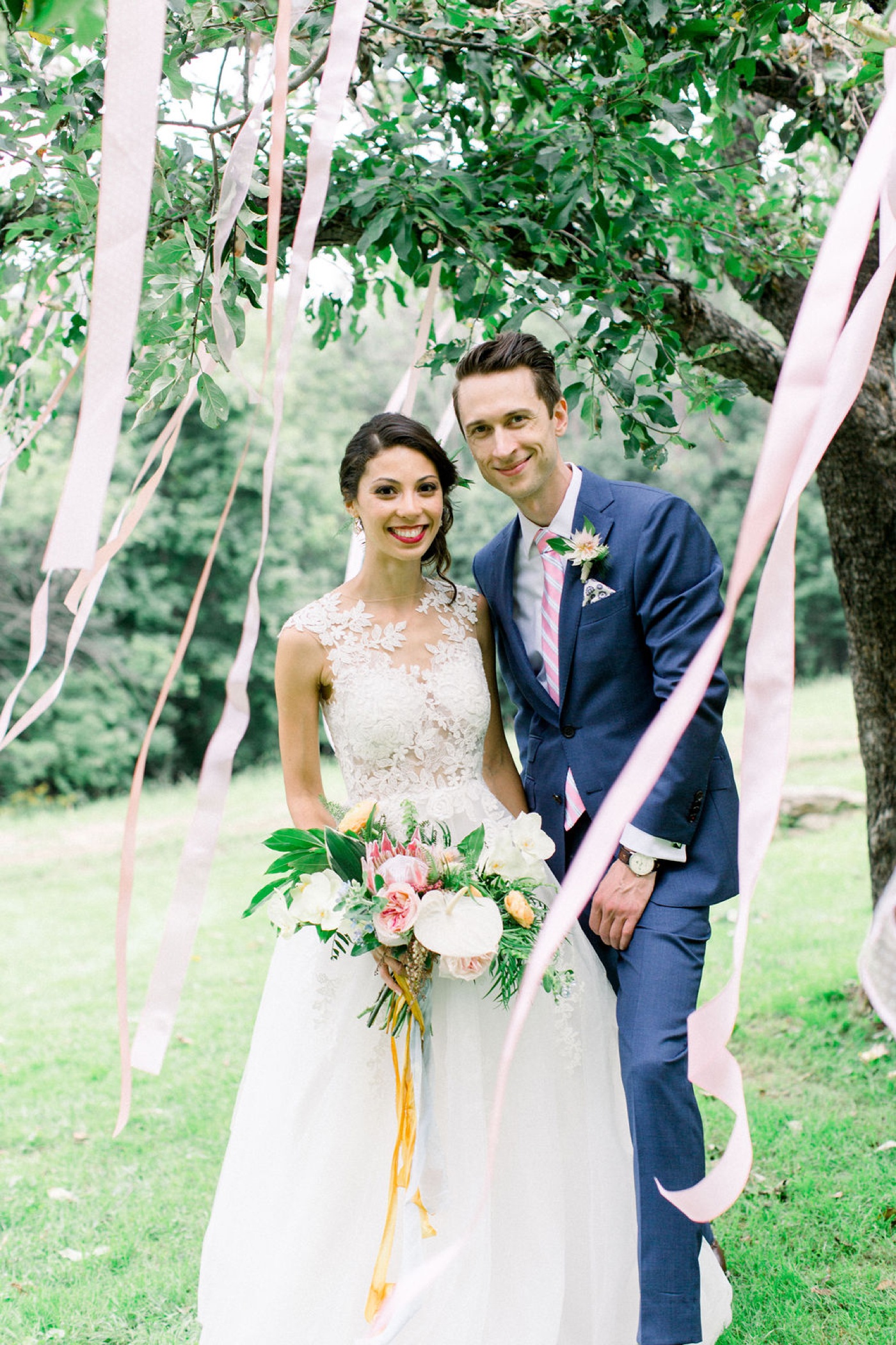 Bridal portraits from a backyard wedding in New Hampshire