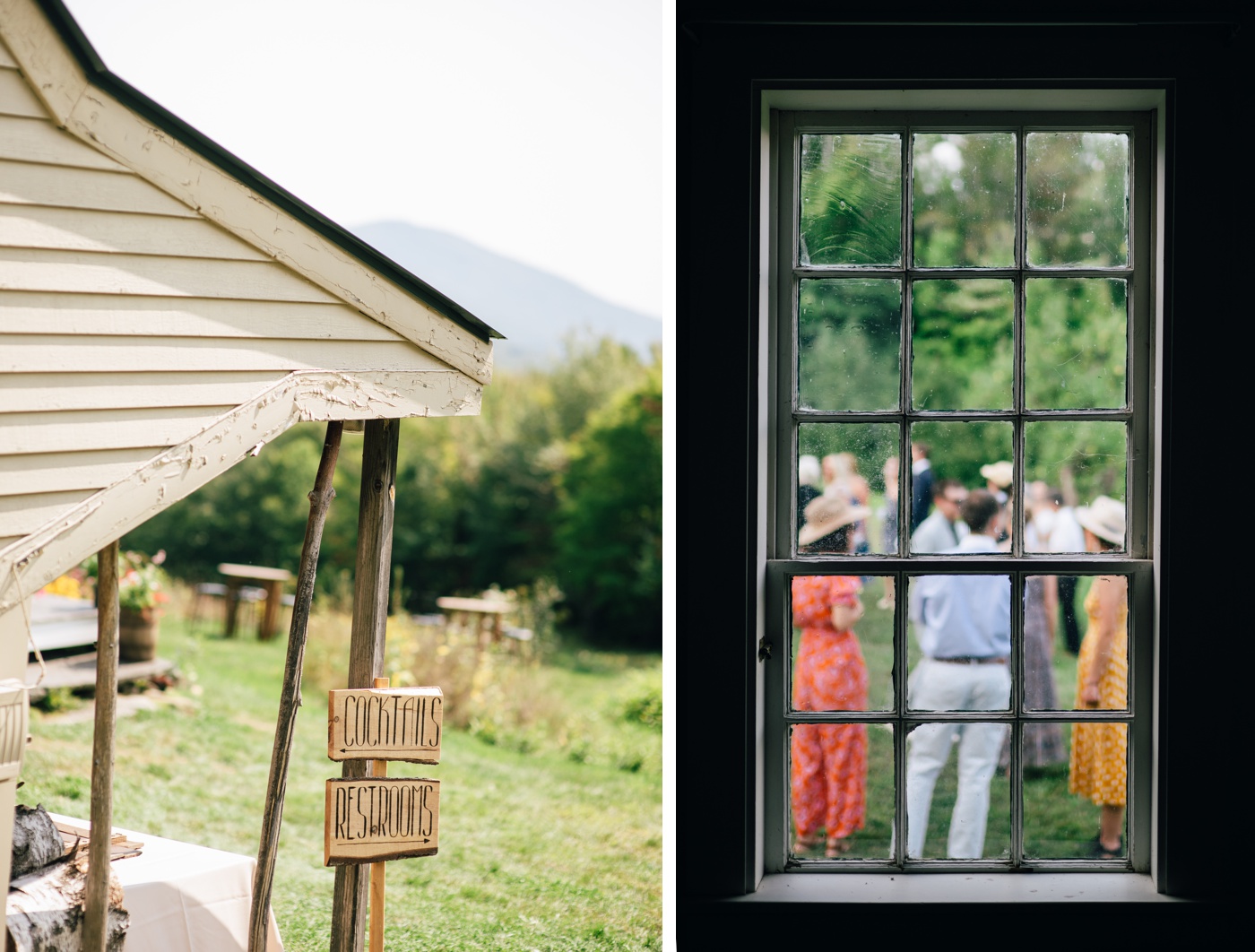 Backyard wedding in the White Mountains, NH