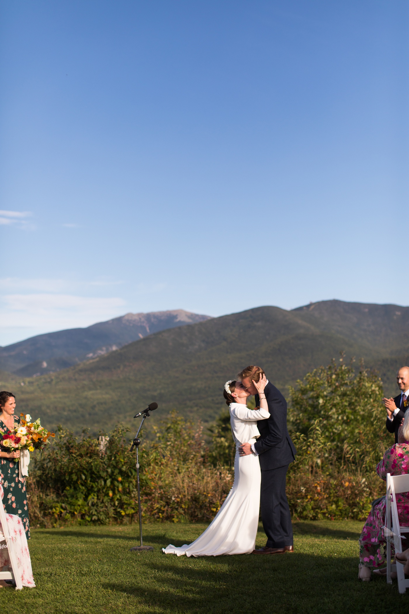 Wedding ceremony at Toad Hill Farm