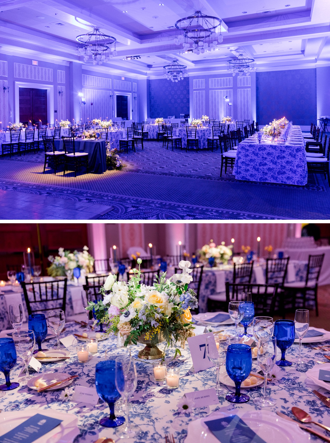Wedding reception in the Presidential Ballroom at Omni Mount Washington Resort
