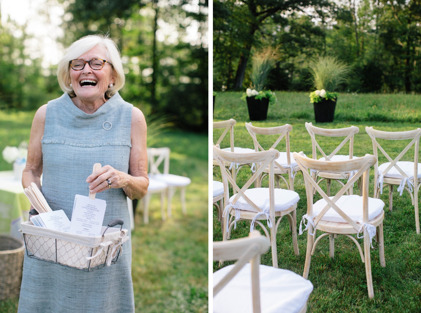 Summer wedding on a family farm in New Hampshire