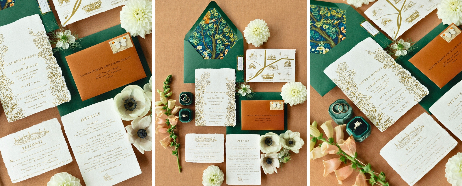 Personalized wedding stationery by Letters to Rose