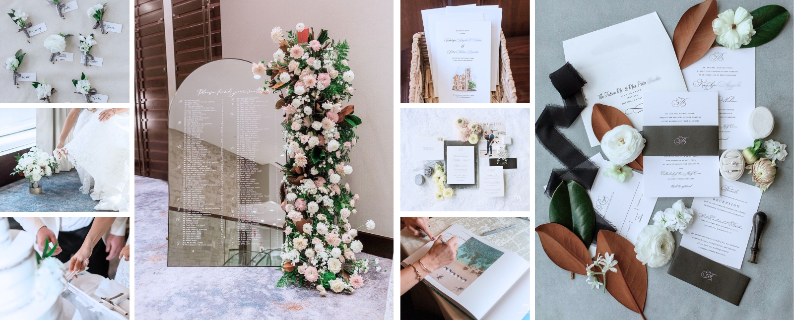 Custom wedding stationery