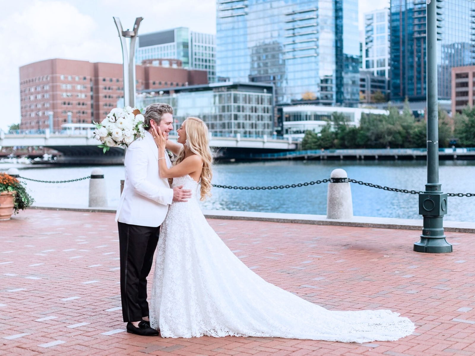 Waterfront wedding reception at Intercontinental Hotel